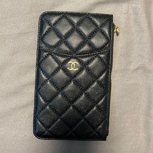 Chanel lookalike slim wallet